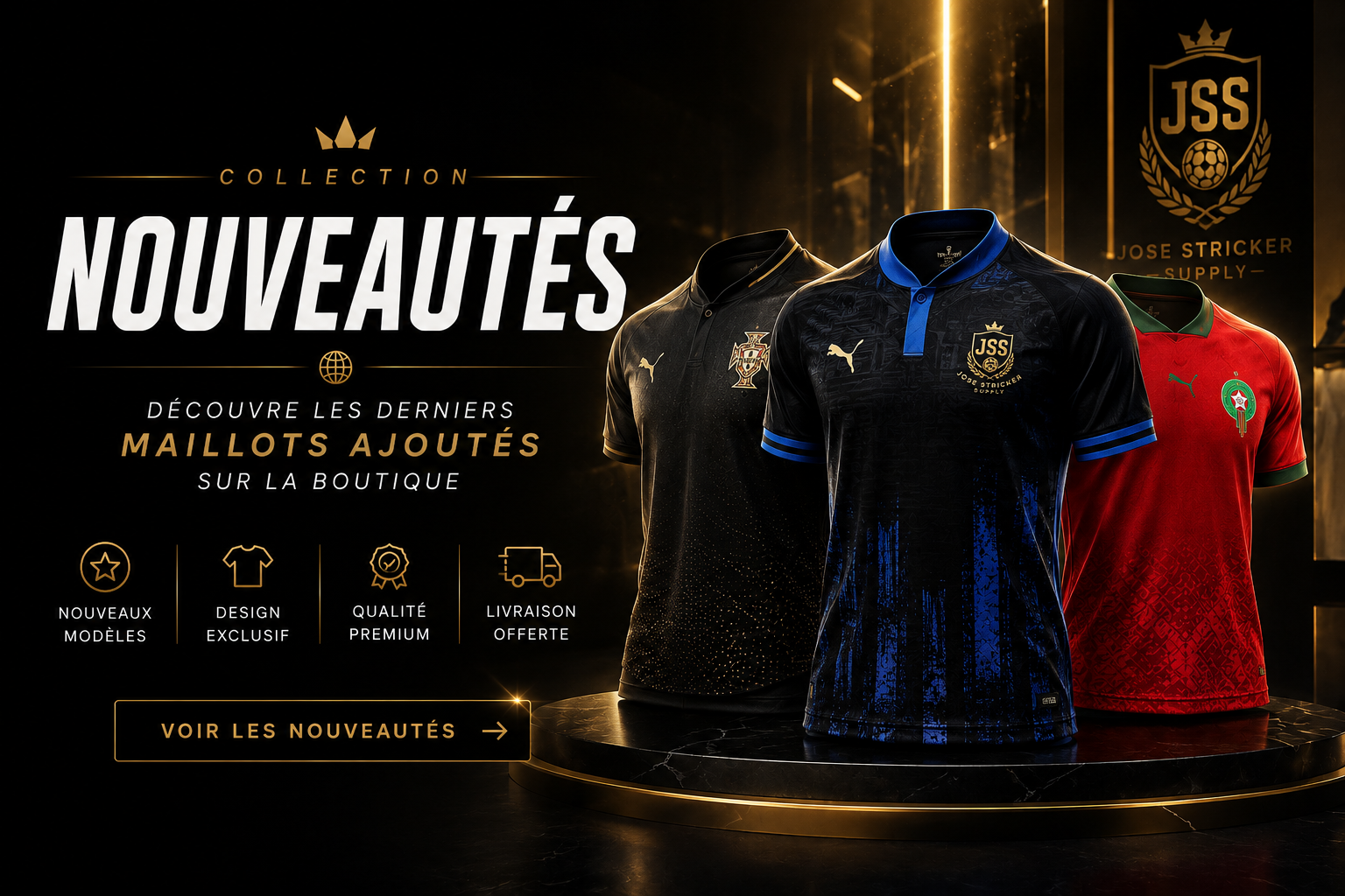 Collection des nouveaux maillots de football