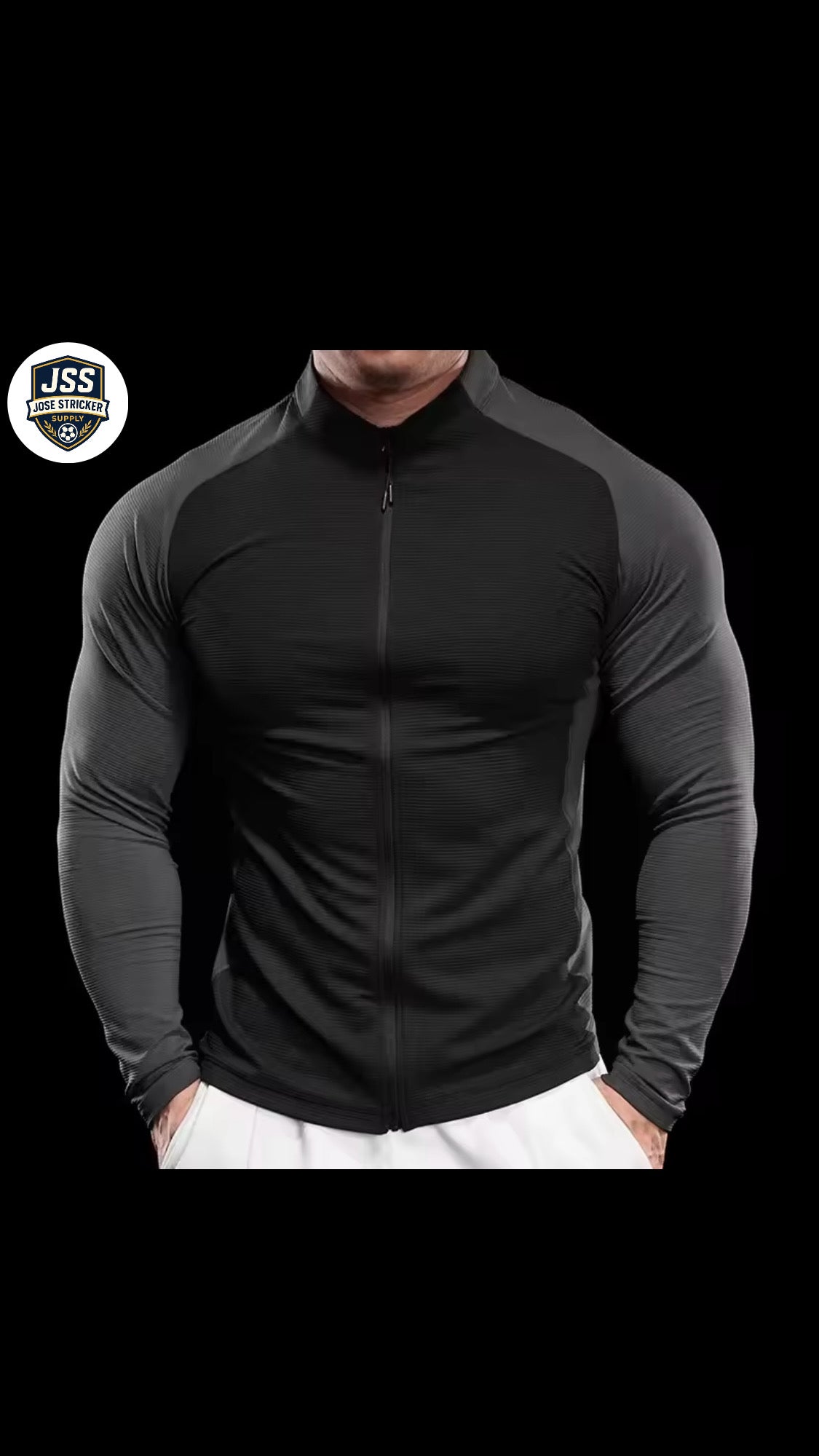 Nouvelle veste de sport pour homme – haut de fitness, séchage rapide, respirant, ajusté, à manches longues pour la course et l’entraînement – vêtements d’automne.