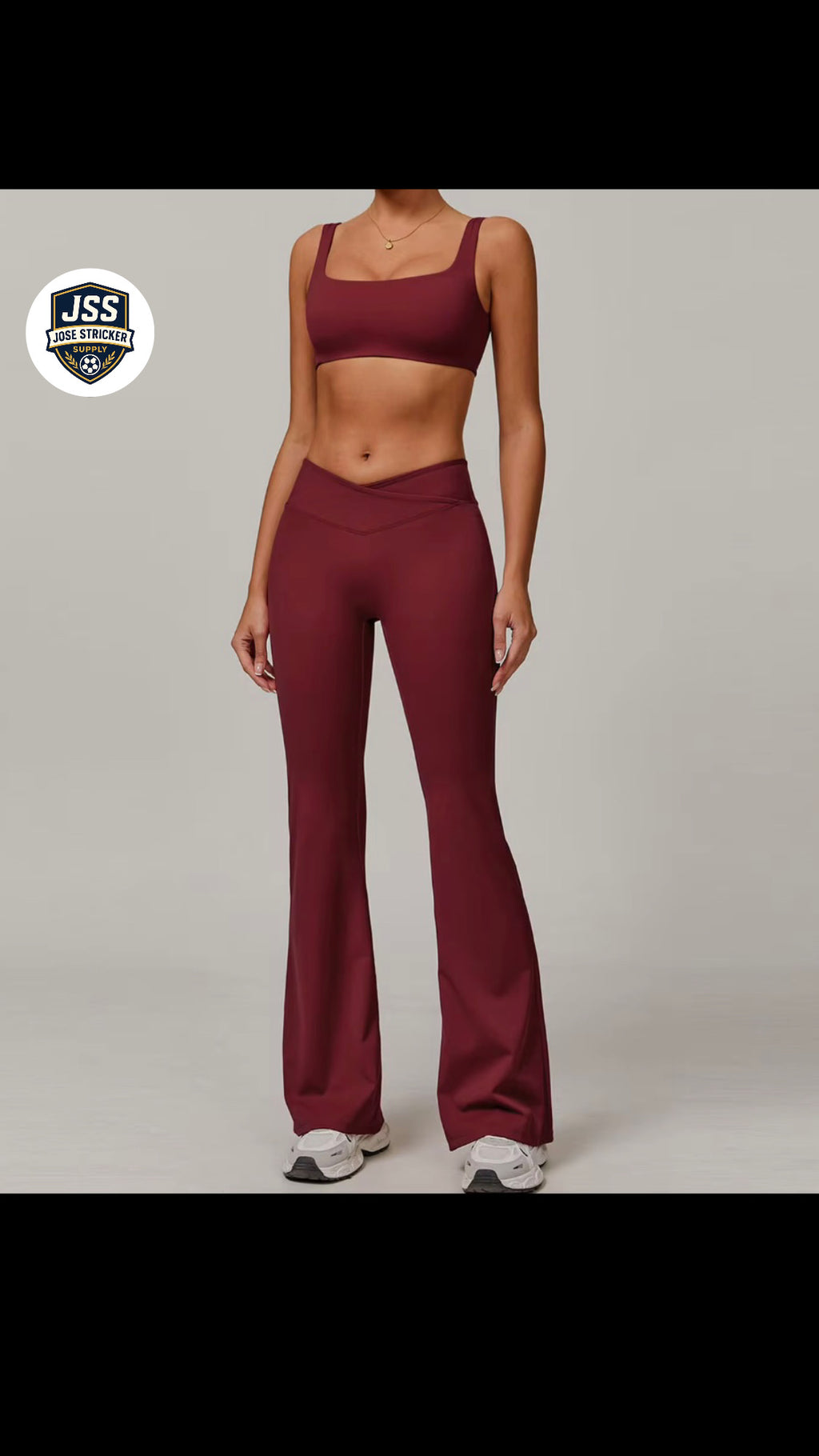 Nouvelle tenue de yoga pour femmes, vêtements de sport de haute qualité, pantalon évasé taille haute, brassière de sport, ensemble de yoga et de fitness.