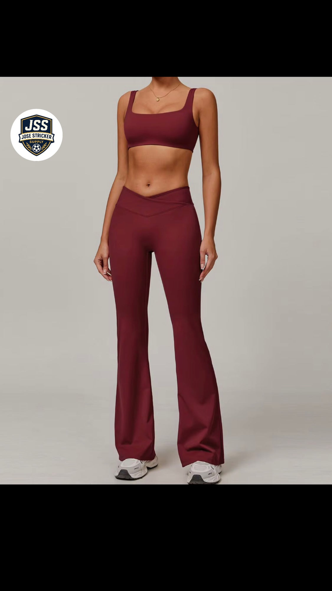 Nouvelle tenue de yoga pour femmes, vêtements de sport de haute qualité, pantalon évasé taille haute, brassière de sport, ensemble de yoga et de fitness.