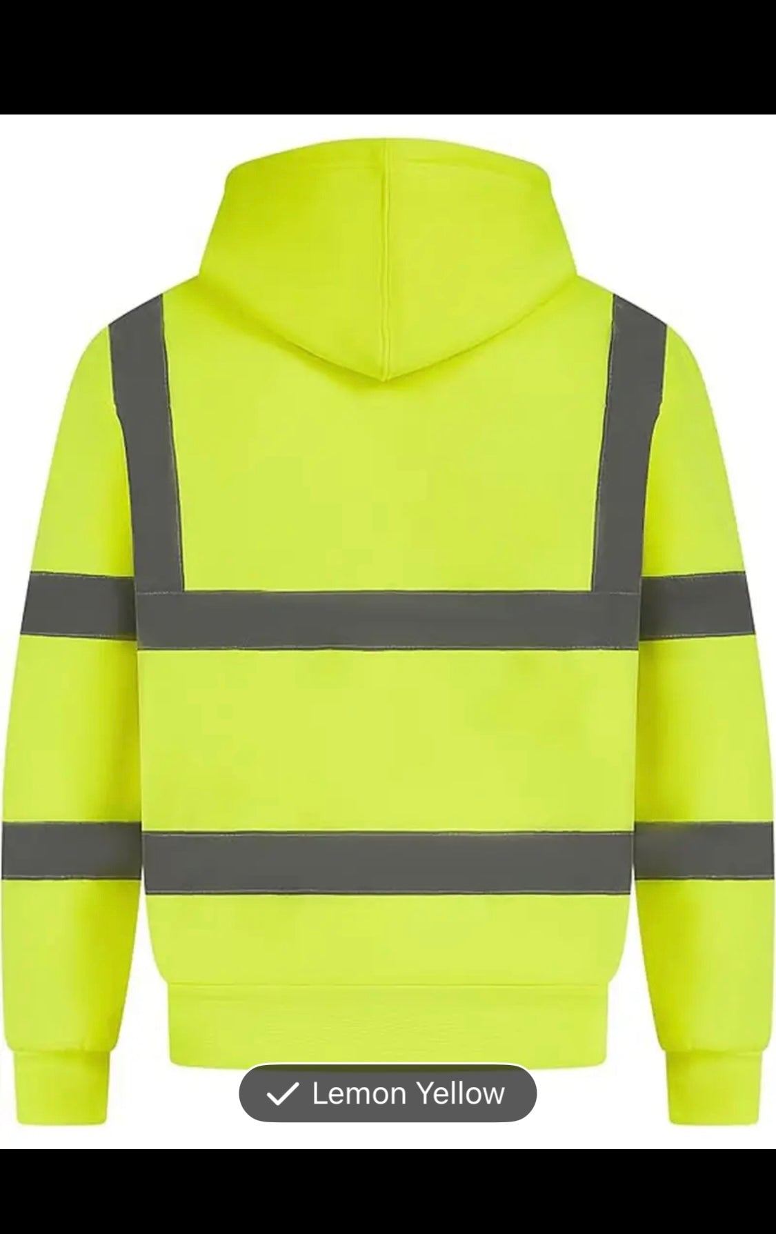 Vêtement LABEL APPAREL – Sweat à capuche pour homme haute visibilité, chandail de travail réfléchissant en molleton