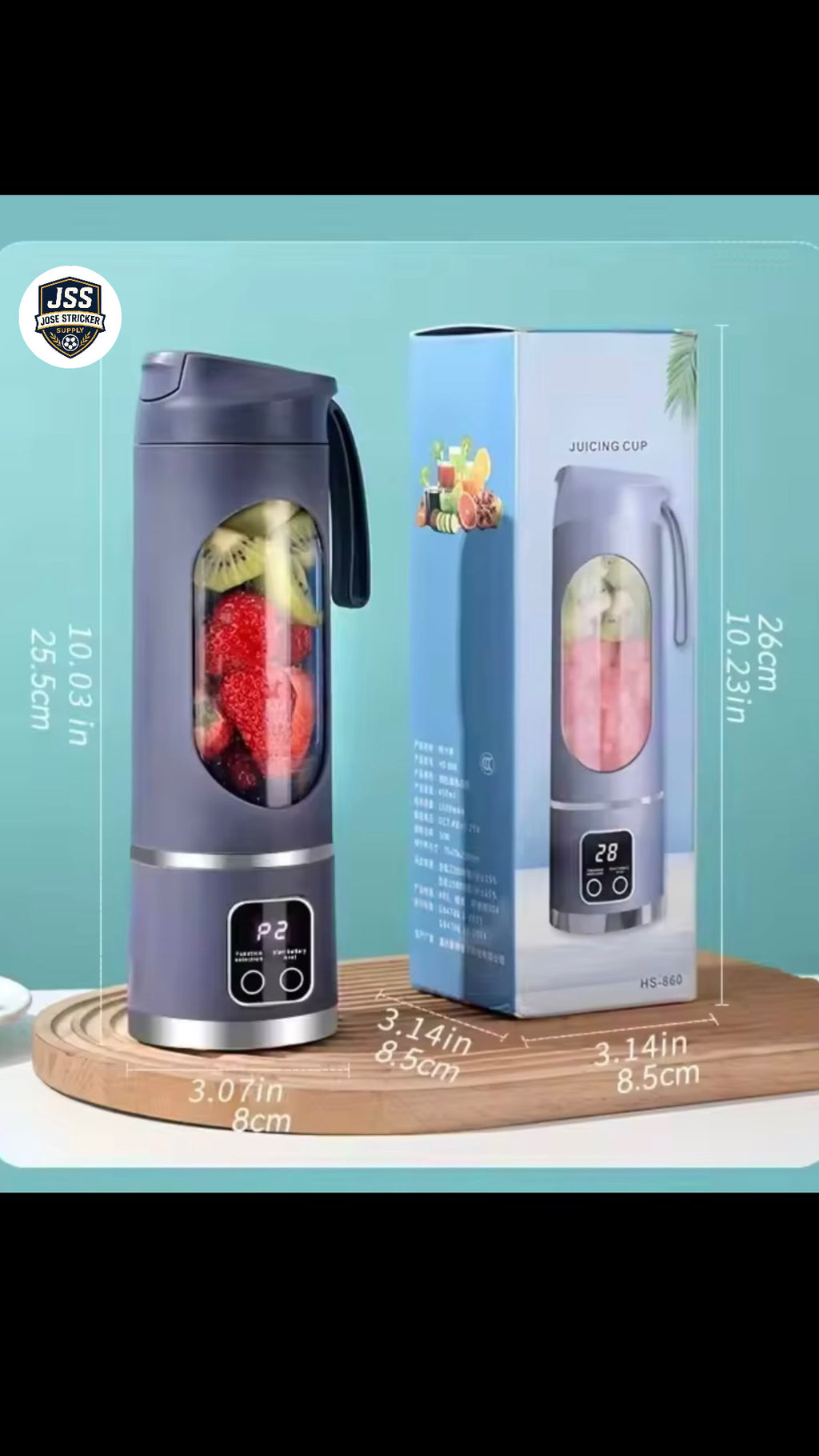 Ce mixeur portable dispose d’une capacité de 450 ml, d’une recharge USB et d’un moteur silencieux avec 6 lames en acier inoxydable, ce qui le rend parfait pour une utilisation à la maison, en extérieur ou en voyage.