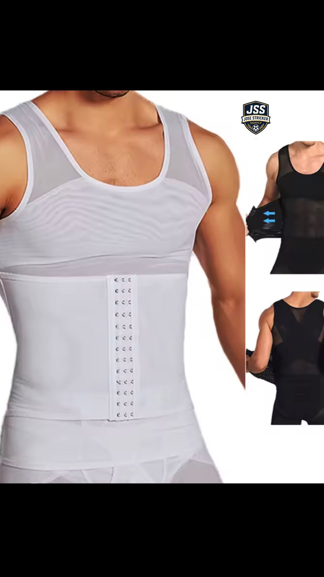 Gilet de Compression pour Hommes – Gaine Amincissante pour le Ventre, Sous-Vêtement Sculptant, Gilet Minceur, Corset Réducteur de Taille, Correcteur de Gynécomastie, Haut de Mise en Forme