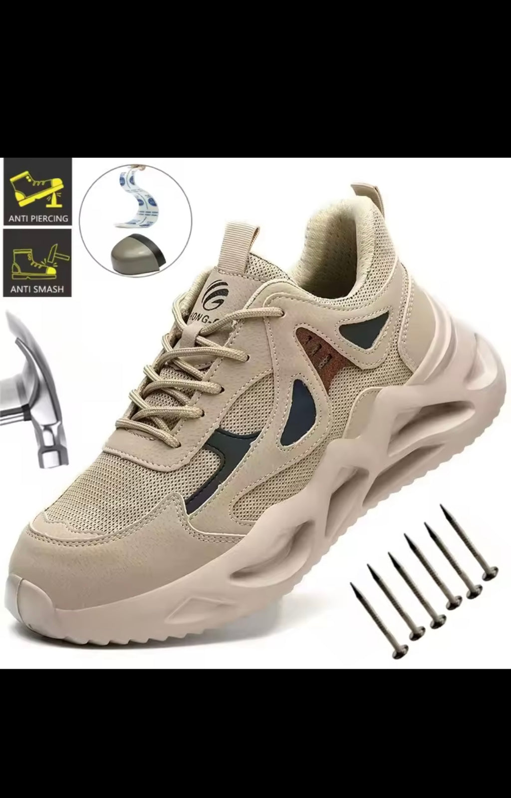 Chaussures de sécurité légères pour hommes et femmes, chaussures de travail avec embout en acier, bottes de travail, baskets respirantes pour hommes et femmes, bottes tactiques