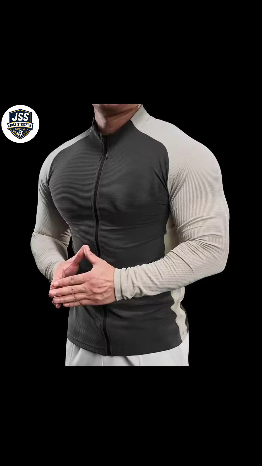 Nouvelle veste de sport pour homme – haut de fitness, séchage rapide, respirant, ajusté, à manches longues pour la course et l’entraînement – vêtements d’automne.
