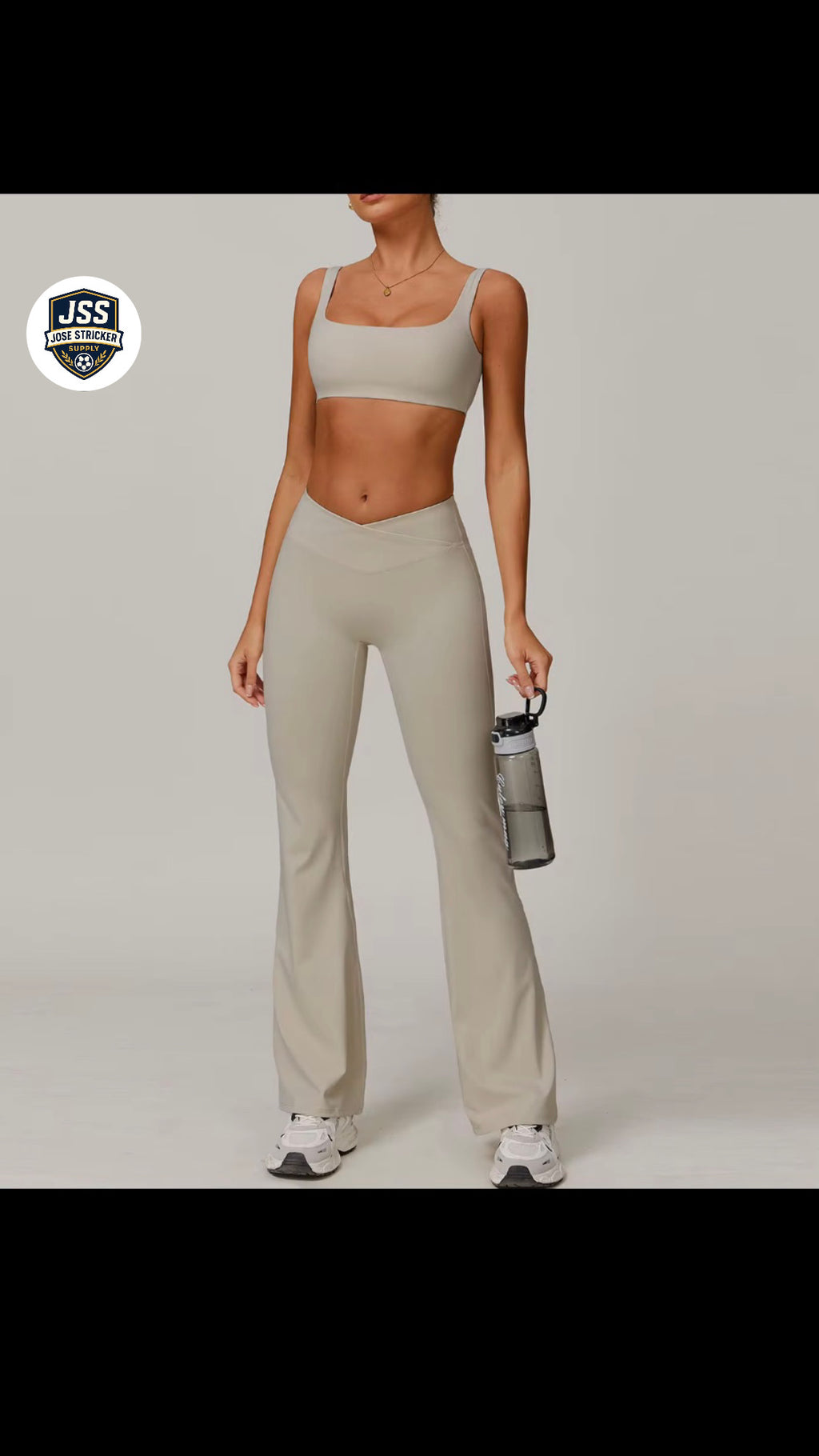 Nouvelle tenue de yoga pour femmes, vêtements de sport de haute qualité, pantalon évasé taille haute, brassière de sport, ensemble de yoga et de fitness.