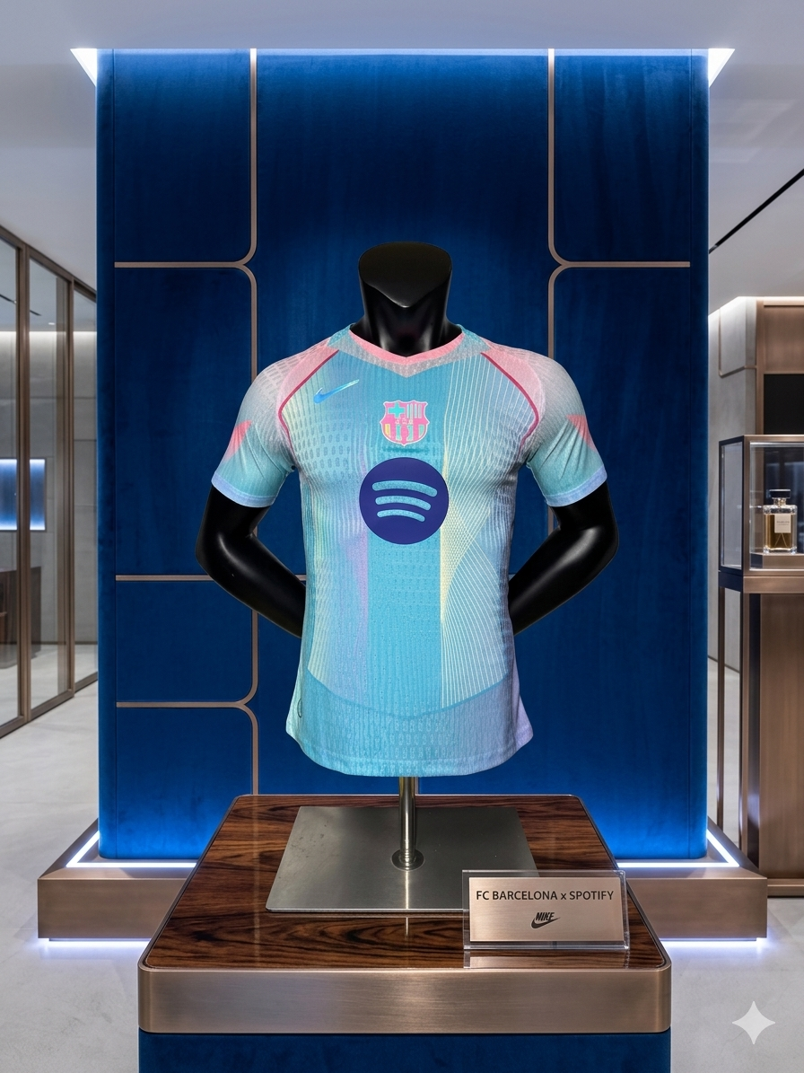 Maillot FC Barcelona JSS Blue – Édition Premium