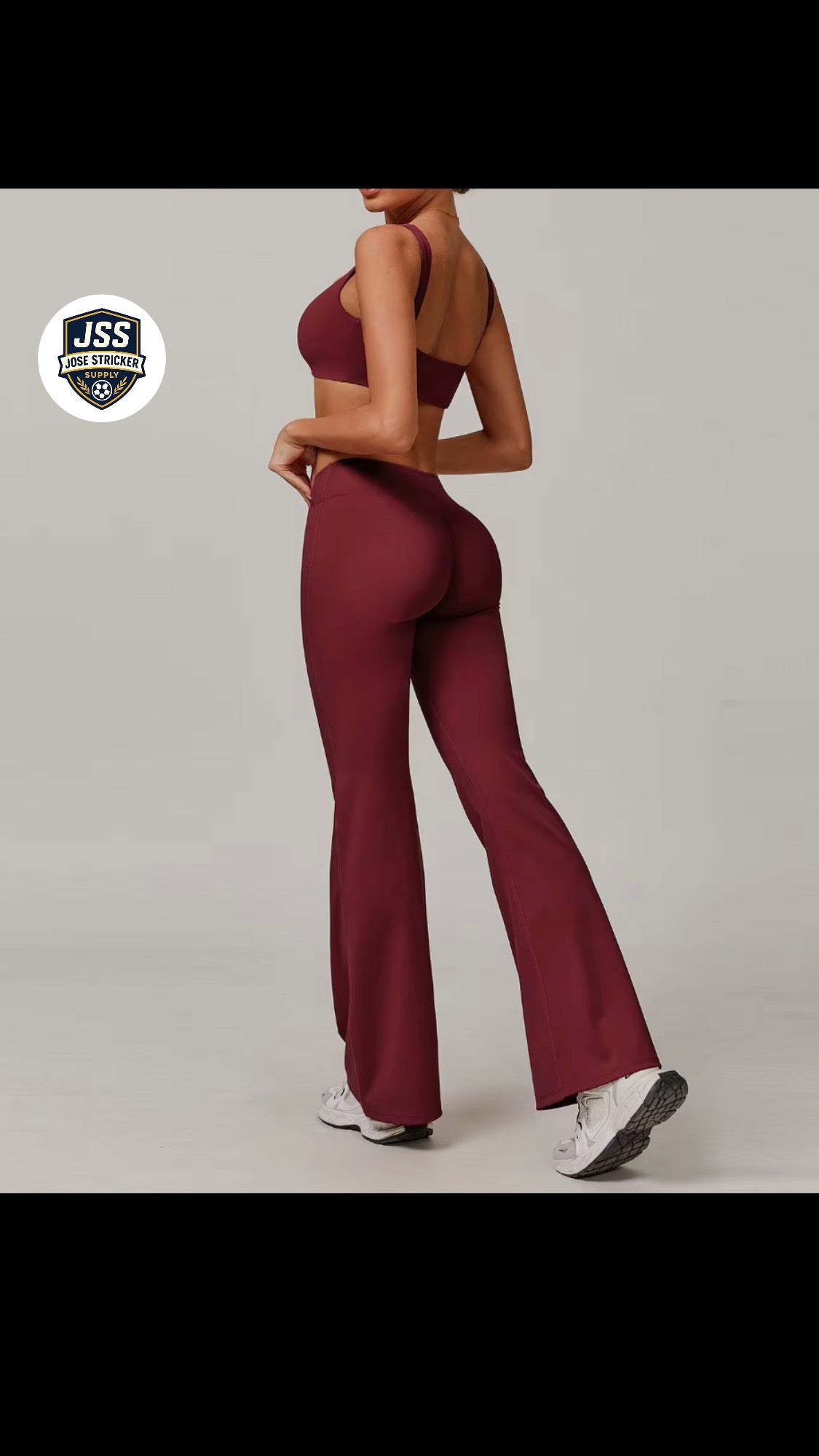 Nouvelle tenue de yoga pour femmes, vêtements de sport de haute qualité, pantalon évasé taille haute, brassière de sport, ensemble de yoga et de fitness.