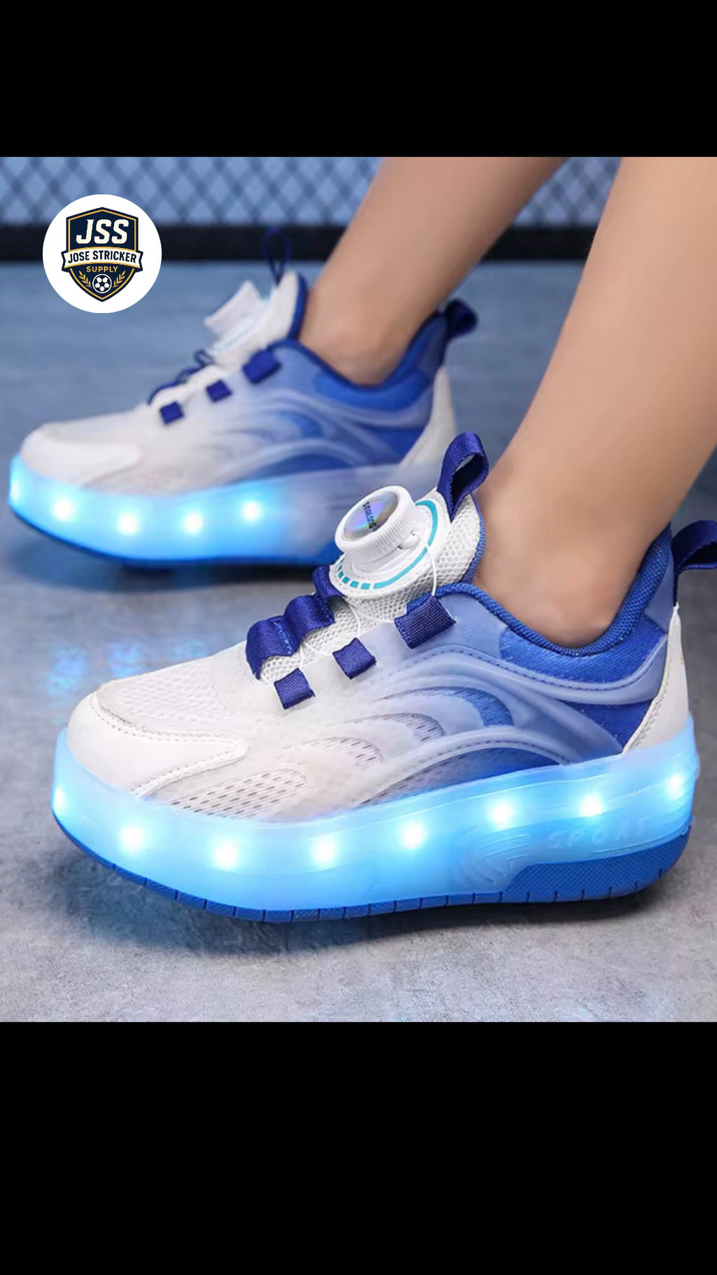 Chaussures Led de sport à deux roues pour enfants, patins ajustables d’extérieur pour filles et garçons.