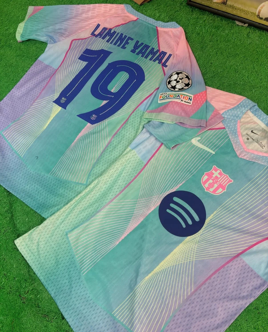 Maillot FC Barcelona JSS Blue – Édition Premium