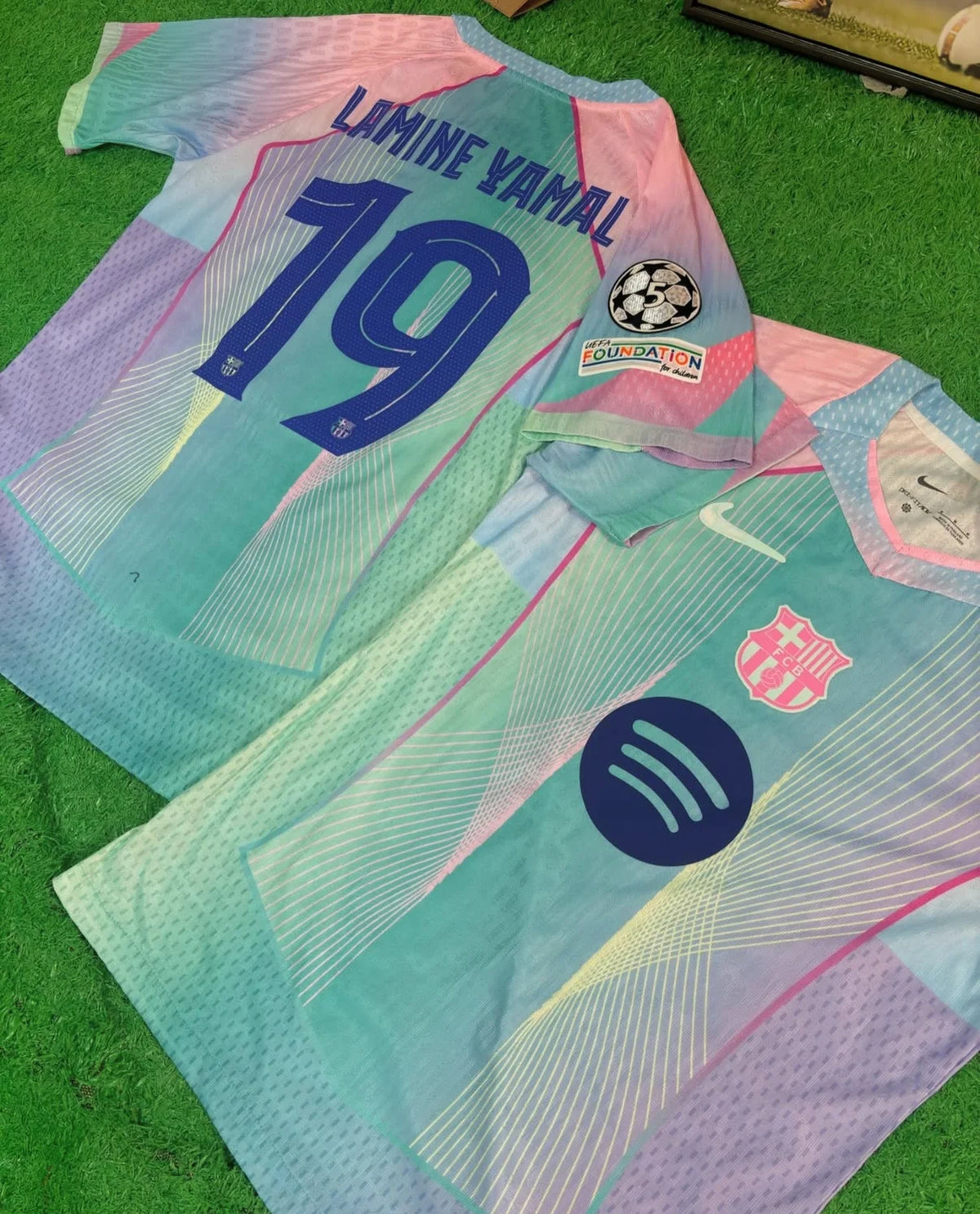 Maillot FC Barcelona JSS Blue – Édition Premium